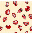 seamless pattern cartoon comic super speech bubble vector image vector image