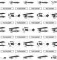 vintage pilot academy pattern old biplanes vector image