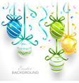 easter eggs vector image vector image