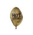 hot autumn sale banner vector image