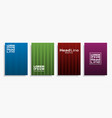 modern abstract design covers set vector image vector image