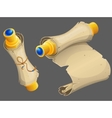 cartoon scroll parchment vector image