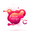 liquid color background design fluid gradient vector image vector image