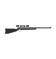 sniper rifle icon flat vector image