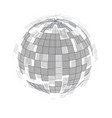 wireframe sphere globe isolated on white vector image vector image