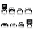 set of cars vector image