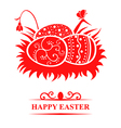 nest eggs card vector image