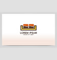 modern furniture symbol logo design graphic vector image