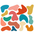 abstract geometric shapes in y2k style vector image vector image