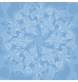 blue floral ornament background vector image