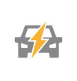 power car icon energy automobile vehicle vector image vector image