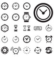 time or clock icon isolated vector image