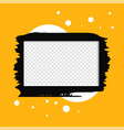 abstract photo frame on yellow background design vector image vector image