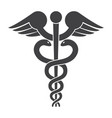 caduceus icon vector image