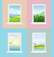 different window views vector image vector image