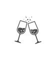 champagne glass image vector image vector image