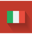 flat flag of italy vector image vector image