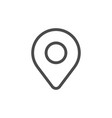 location pin line outline icon vector image