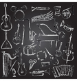 set of music instruments vector image