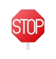 stop sign icon cartoon style vector image