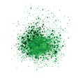 watercolor green blot vector image