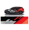 car decal wrap design vector image
