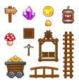 gold mine assets vector image vector image