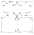 set of frames vector image