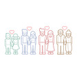 family love people holding handscouple love vector image