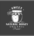 vintage honey label vector image