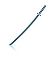 japanese sword icon vector image