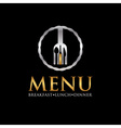 restaurant menu design template vector image vector image
