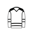 hockey uniform black simple icon vector image