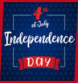 independence day greeting card blue star vector image vector image