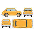 small retro car truck template vehicle branding vector image vector image