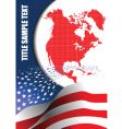 american flag brochure vector image