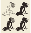nude girl vector image