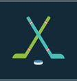 sport team hockey badge vector image
