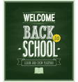 back to school - chalkboard vector image