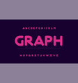 modern font creative rounded alphabet color fonts vector image