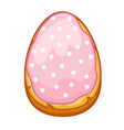 easter egg shaped cookies object vector image