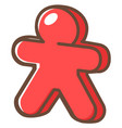 figurine for making step in role play game vector image