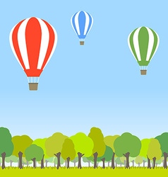 Vintage Retro Hot Air Balloon Royalty Free Vector Image