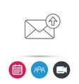 mail outbox icon email message sign vector image