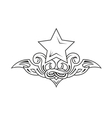 star tattoo vector image
