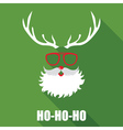 christmas retro santa card vector image vector image