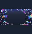 neon foil glitter metal effect hologram vector image vector image