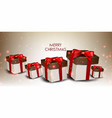 elegance background with christmas gifts vector image