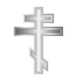 religious orthodox cross icon vector image vector image