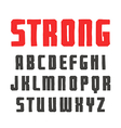 sanserif font in the style of handmade graphics vector image